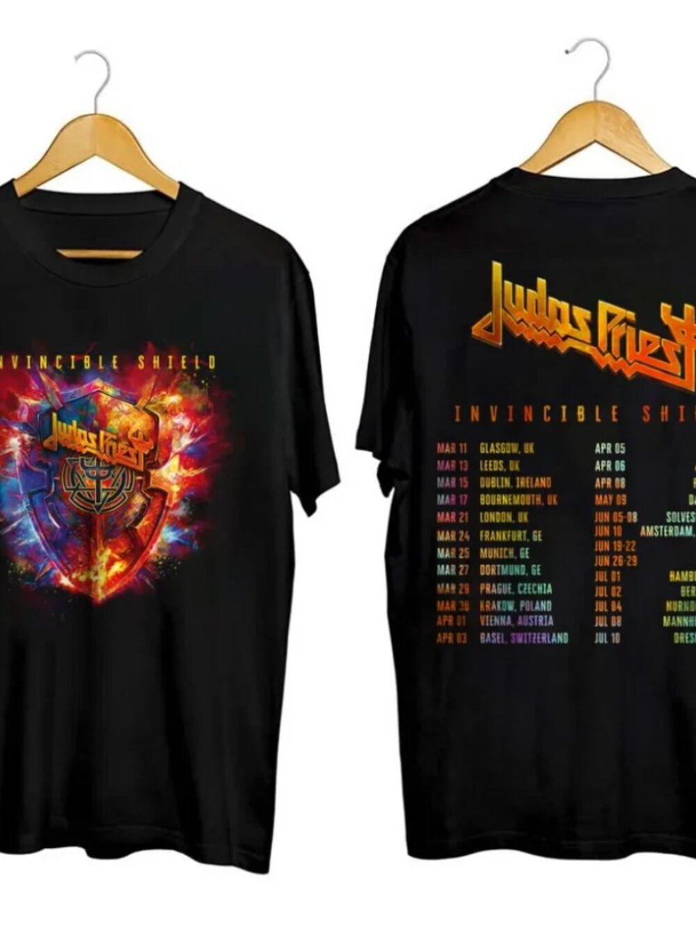 JUDAS PRIEST – Invincible Shield World Tour 2024 – Heavy Metal T-Shirt